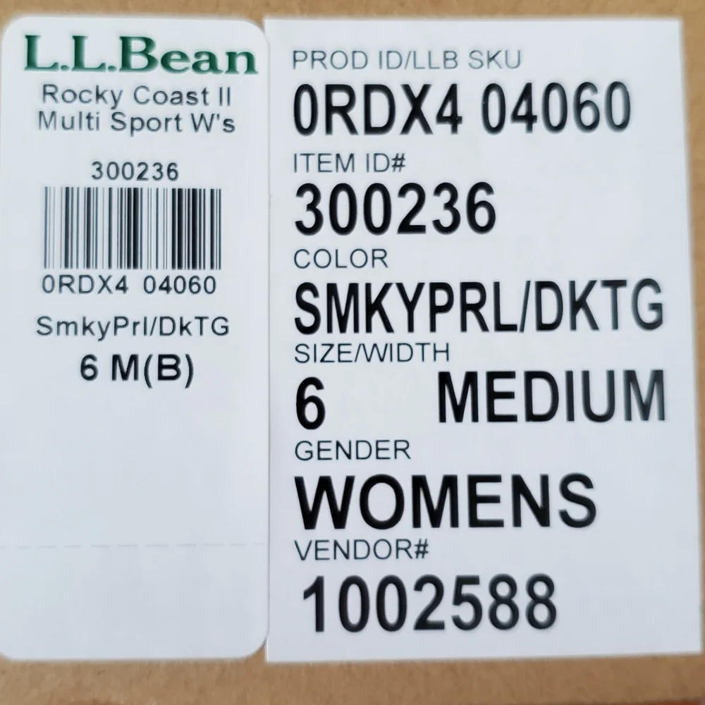 NIB L.L. Bean Rocky Coast II Multi Sport Mesh Lightweight Blue Sneakers Size 6